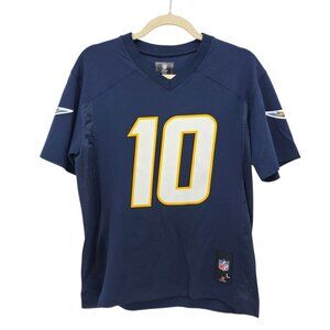 NFL Team Apparel San Diego Chargers Boys Large Jersey Justin Herbert 10 Football